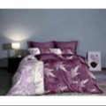 grey flower printed 100%cotton bedding set